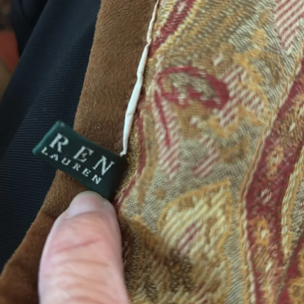 Lauren Ralph Lauren Gold, Brown, and Rust Paisley Accent Pillow - Qty 5